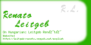 renato leitgeb business card